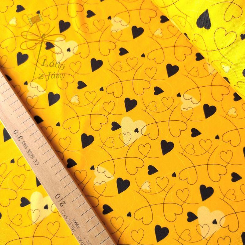 Srdíčka na žluté