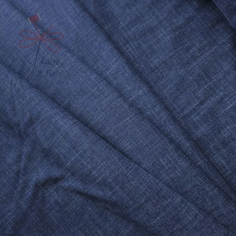 Efekt jeans na temné modré- počesaná tepákovina