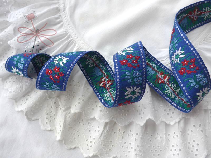 Stuha - Modrá krojová