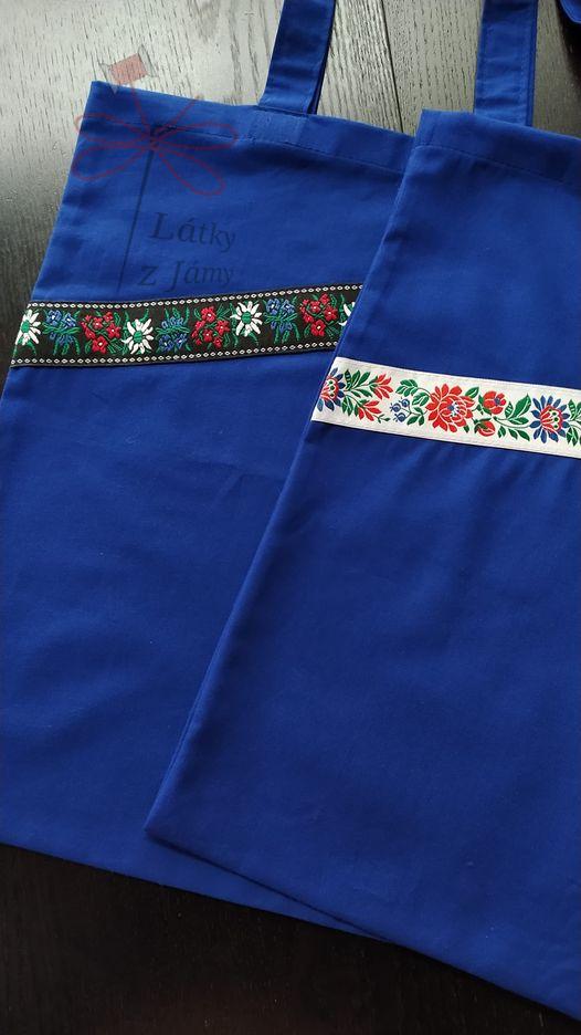 Látková taška se stuhou