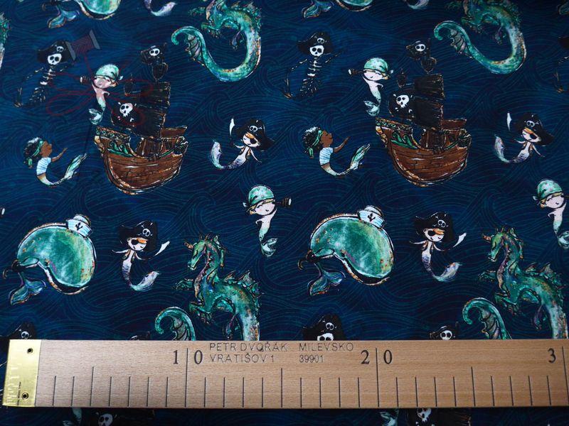 Teplákovina nepočesaná 250g - Piráti