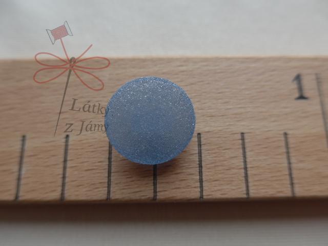 Knoflík modré krystalky 17mm