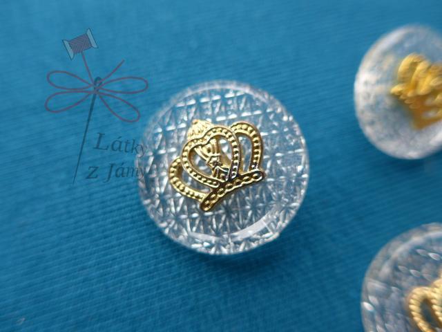 Knoflík s královskou korunou