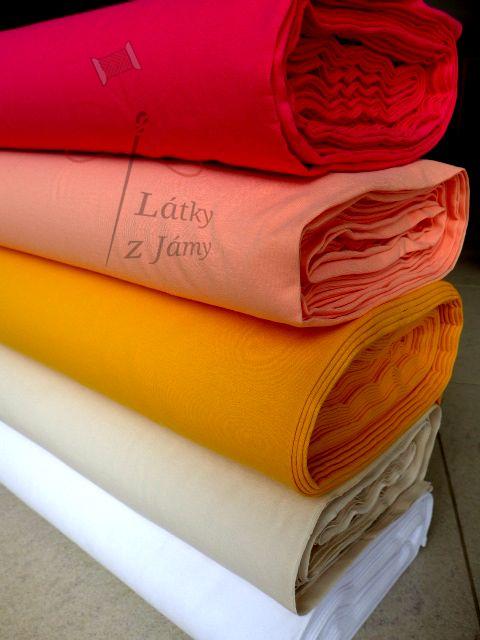 Teplákovina nepočesaná 240g- žlutá okrová