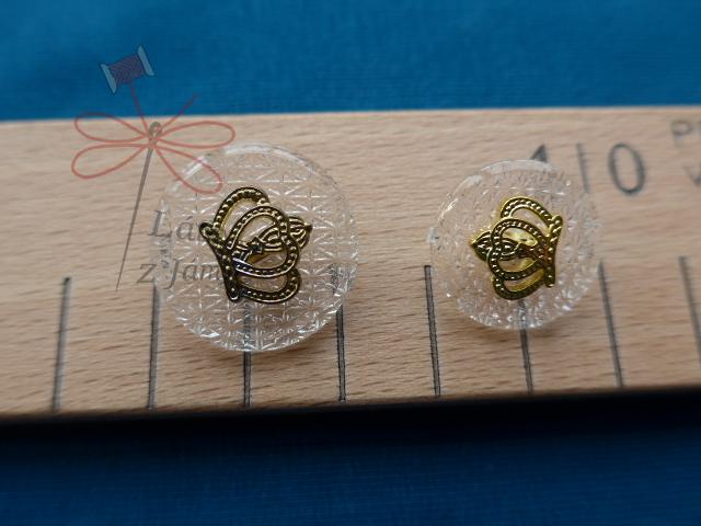 Knoflík s královskou korunou