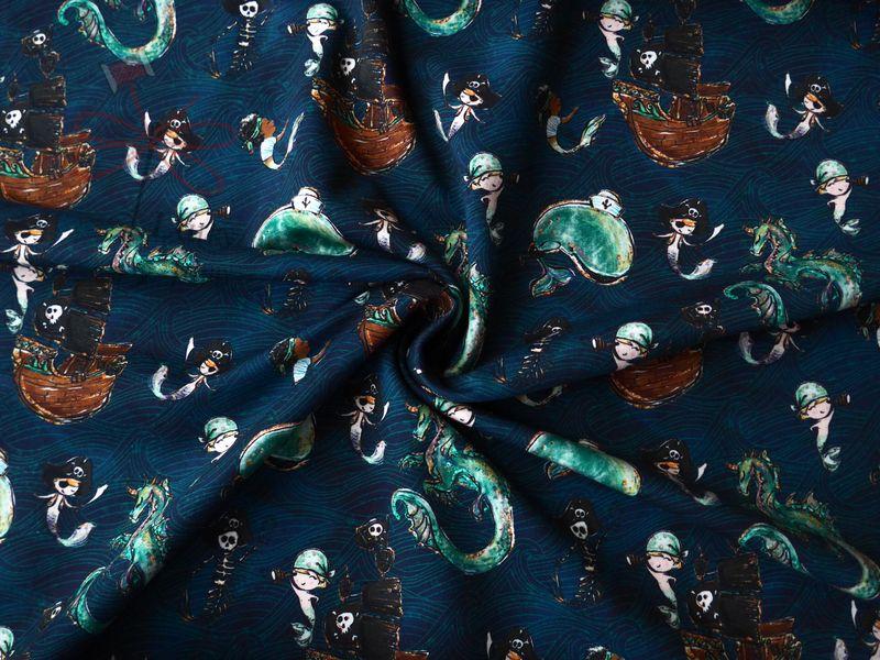 Teplákovina nepočesaná 250g - Piráti