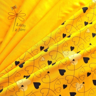 Srdíčka na žluté