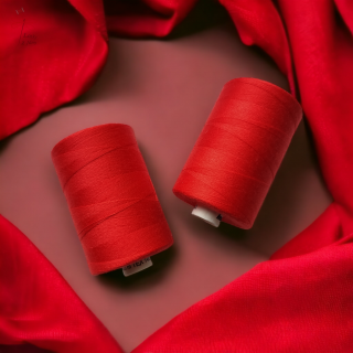 Nitě unilpoly 120- červená 327