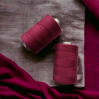 Nitě unilpoly 120- červená bordó 347