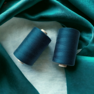 Nitě unilpoly 120- modrozelená petrolej 568