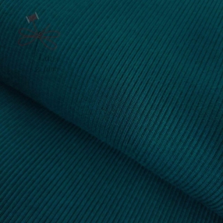 Náplet žebrovaný Modrozelený petrolej