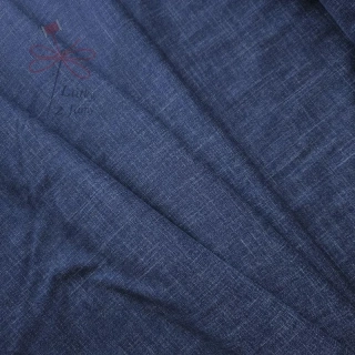 Efekt jeans na temné modré- počesaná tepákovina