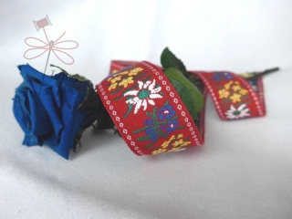Stuha - Červená krojová