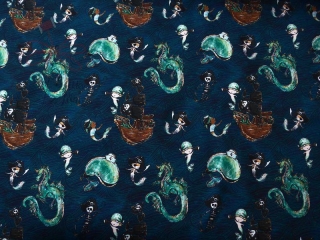 Teplákovina nepočesaná 250g - Piráti