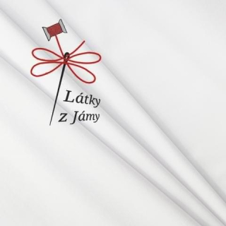 Teplákovina nepočesaná 240g- Bílá